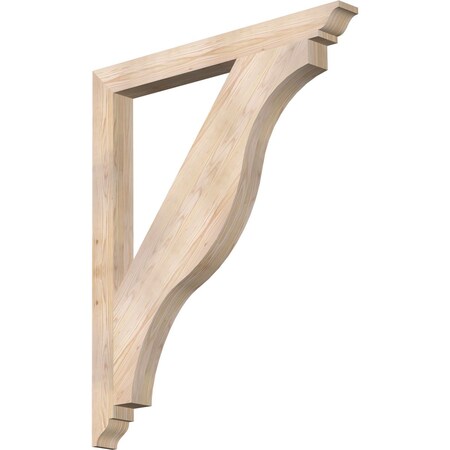 Ekena Millwork Funston Traditional Smooth Bracket, Douglas Fir, 3 1/2"W x 38"D x 46"H BKT04X38X46FST01SDF